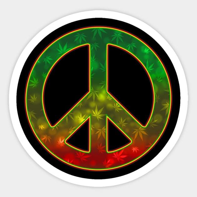 peace Sticker by MarkoShirt